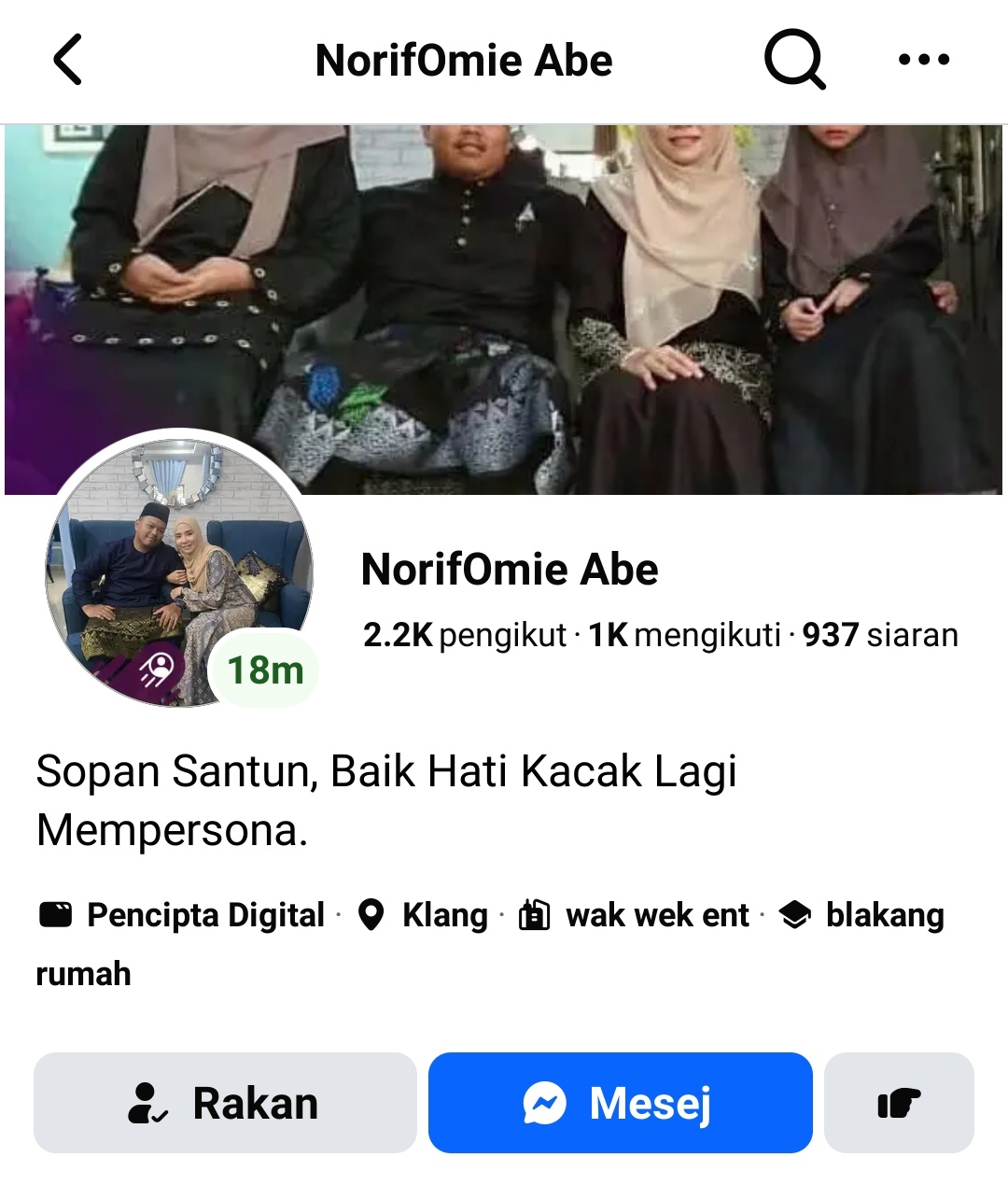 Video Viral di Media Sosial Jadi Perbincangan Warganet . NorifOmie Abe di Malaysia menjadi perhatian Masyarakat menghormati privasi
